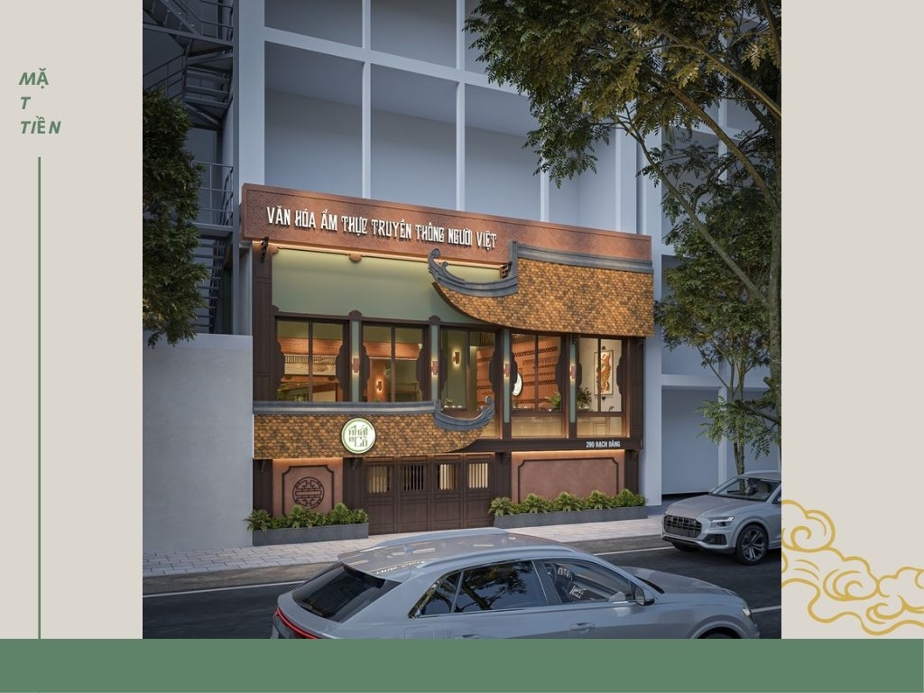 Không gian Mặt tiền - Không gian Nhà hàng Nhất Cỗ