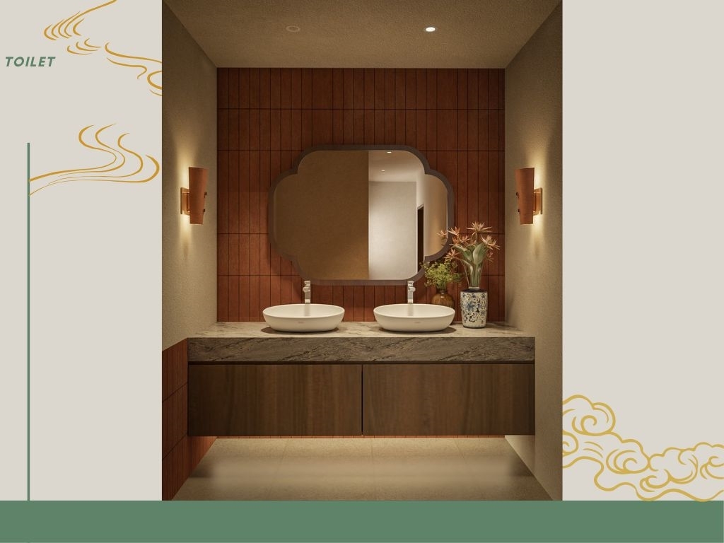 Toilet - Không gian Nhà hàng Nhất Cỗ