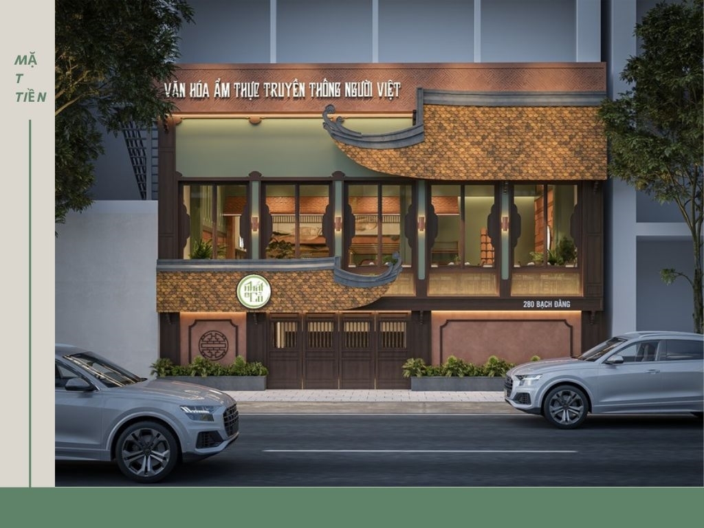 Không gian Mặt tiền - Không gian Nhà hàng Nhất Cỗ